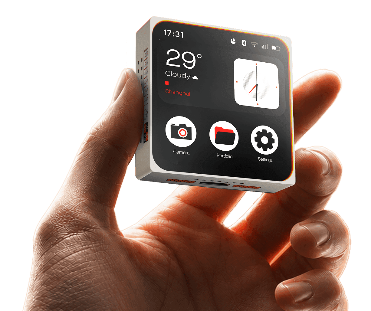 ESP-Mosaico device in hand